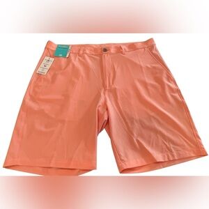 Roundtree & Yorke Mens Isle Breeze Performance Chino Shorts 9” Inseam Sz 38 NWT